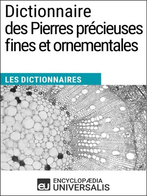 cover image of Dictionnaire des Pierres précieuses fines et ornementales